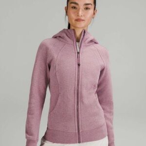 LULULEMON Scuba Full-Zip Hoodie DUSTY ROSE Size 6 EUC